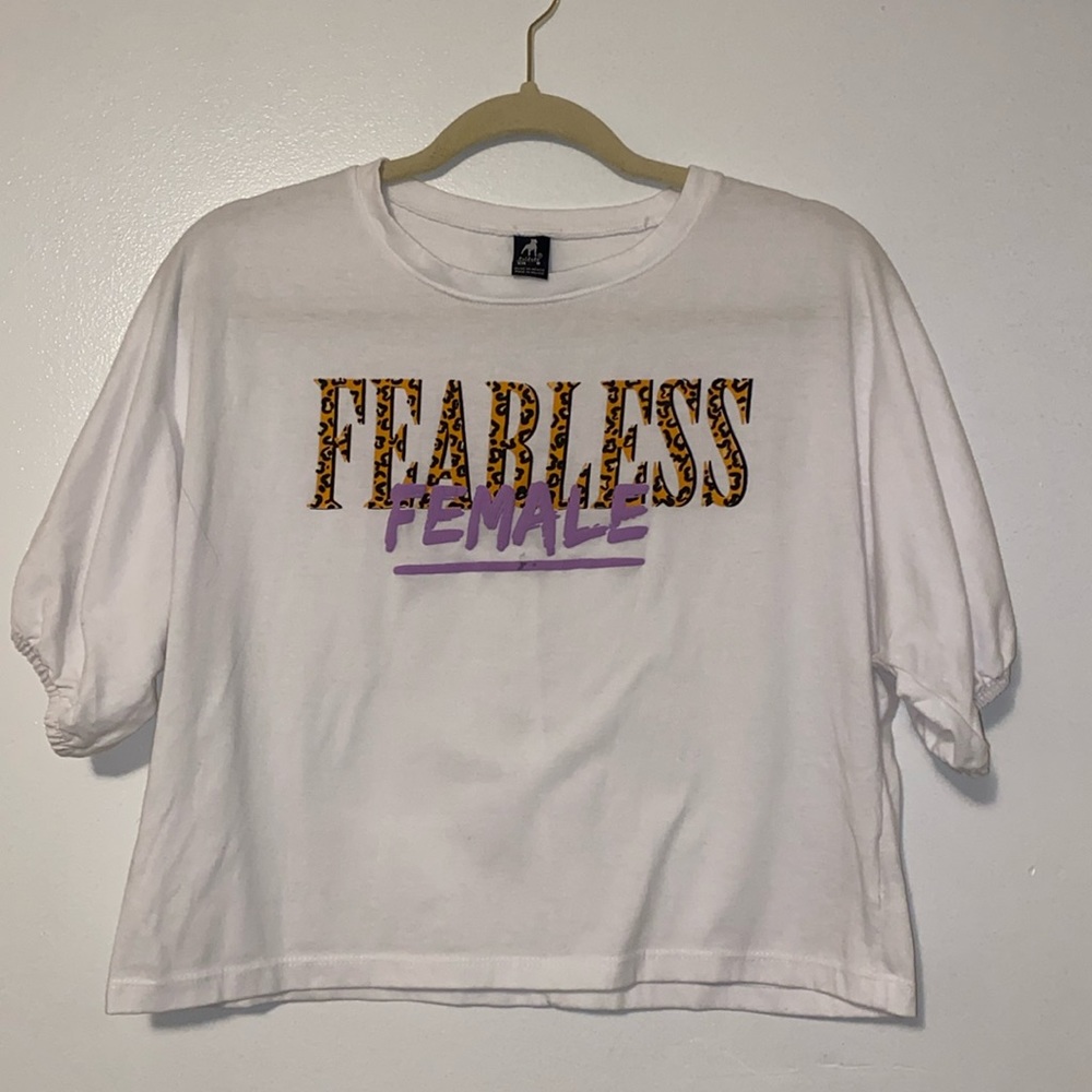 SOLD White Fearless T-shirt